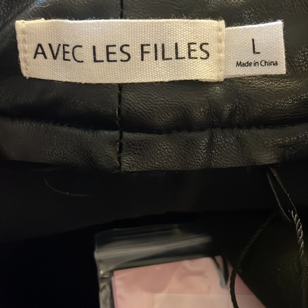 Avec Les Filles Faux Leather Pants - Picture 9 of 9